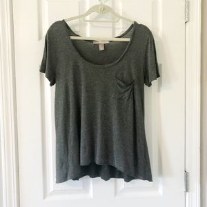 {Forever 21} Grey Pocket Tee